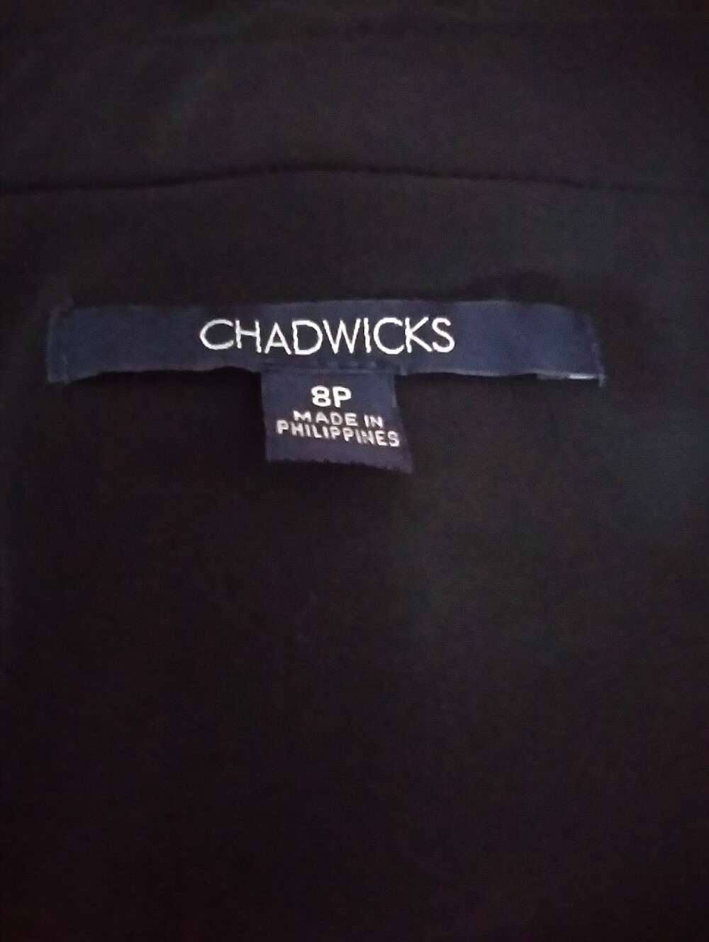 Women's Beautiful Black Fit And Flare  Ruffeled Dress,By Chadwicks, SZ 8 Petite - Picture 5 of 10